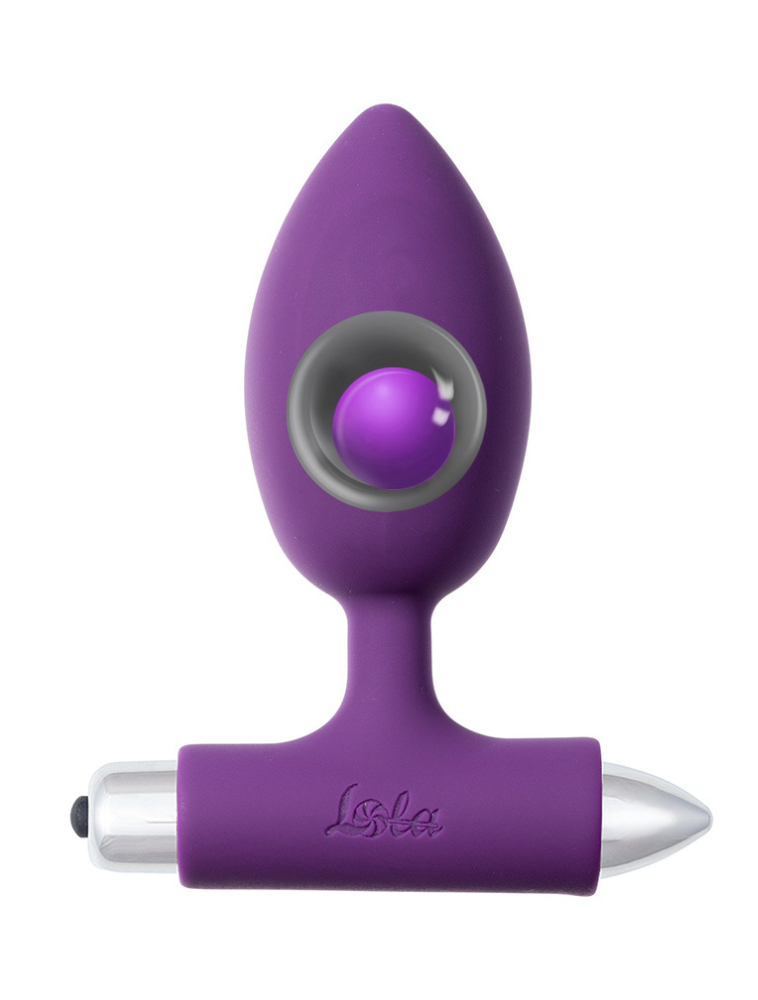 Пробка со смещенным центром тяжести, с вибрацией "Spice It Up Perfection" фиолетовая 